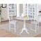 International Concepts Round 42, Rd Pedestal Gathering Height Table, 2 Counter Height Stools, White, 42 in W, 42 in L K08-42DPT-S6172-2 - alternate 4
